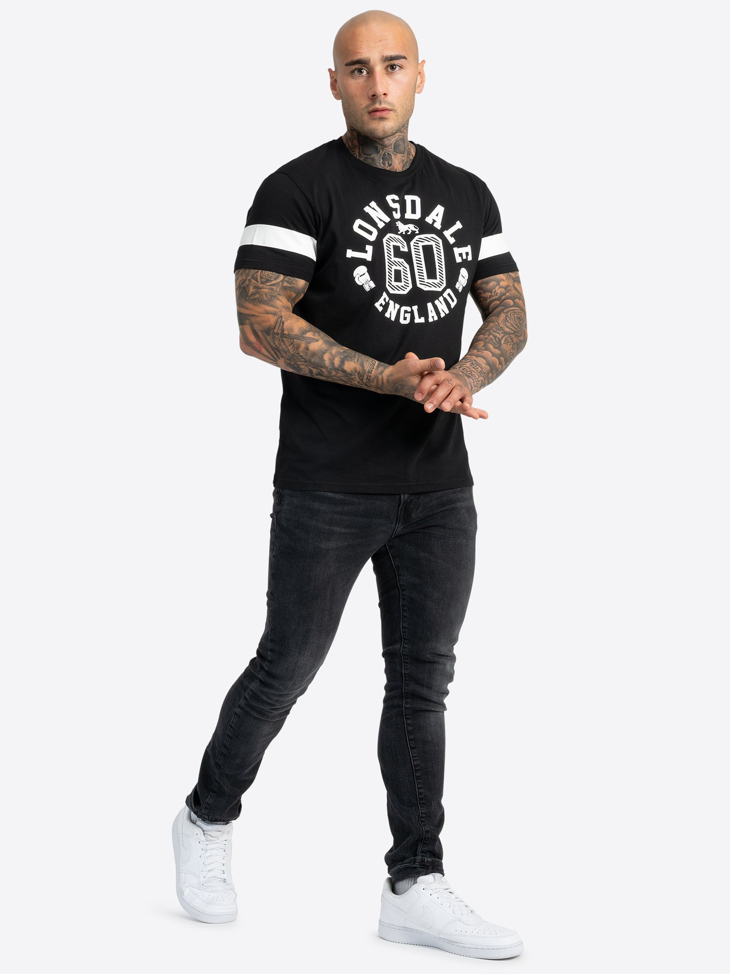Lonsdale 117125 Askerswell T-Shirt Schwarz