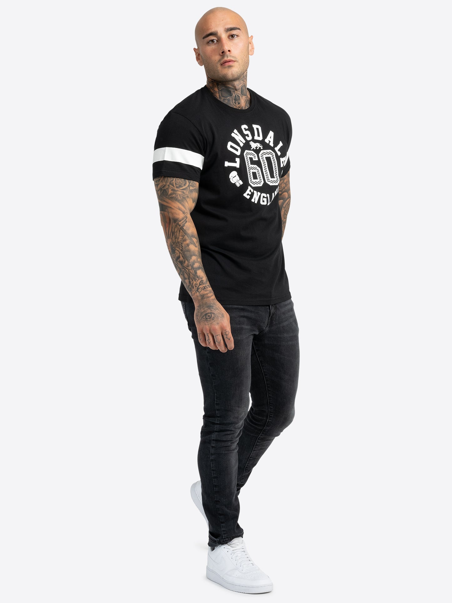 Lonsdale 117125 Askerswell T-Shirt Schwarz