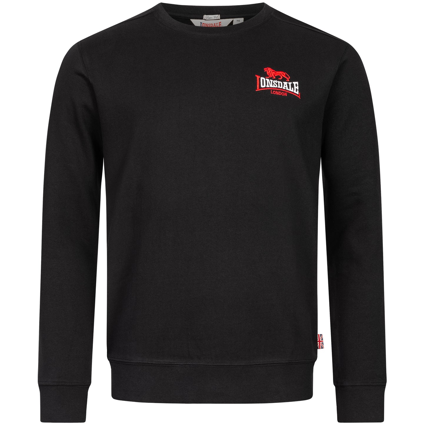 Lonsdale 117136 Lympstone Sweatshirt Schwarz
