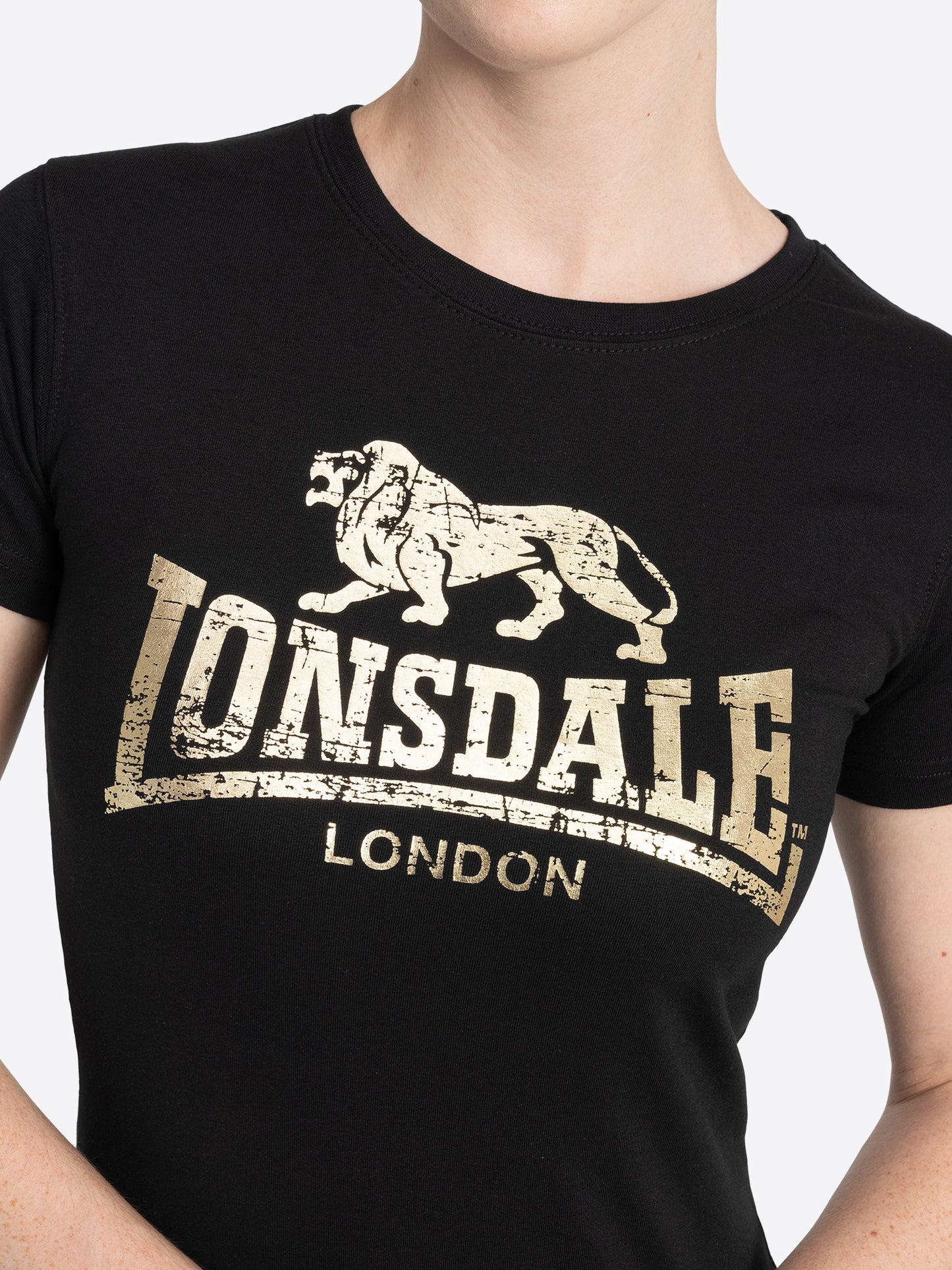 Lonsdale London 117169 Ladies Bantry T-Shirt Schwarz