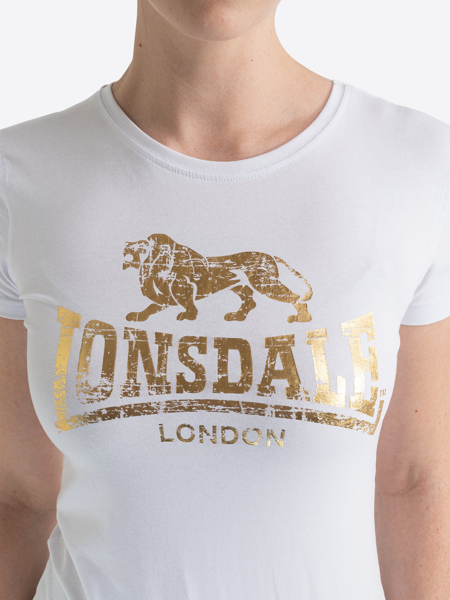 Lonsdale London 117169 Ladies Bantry T-Shirt Weiss