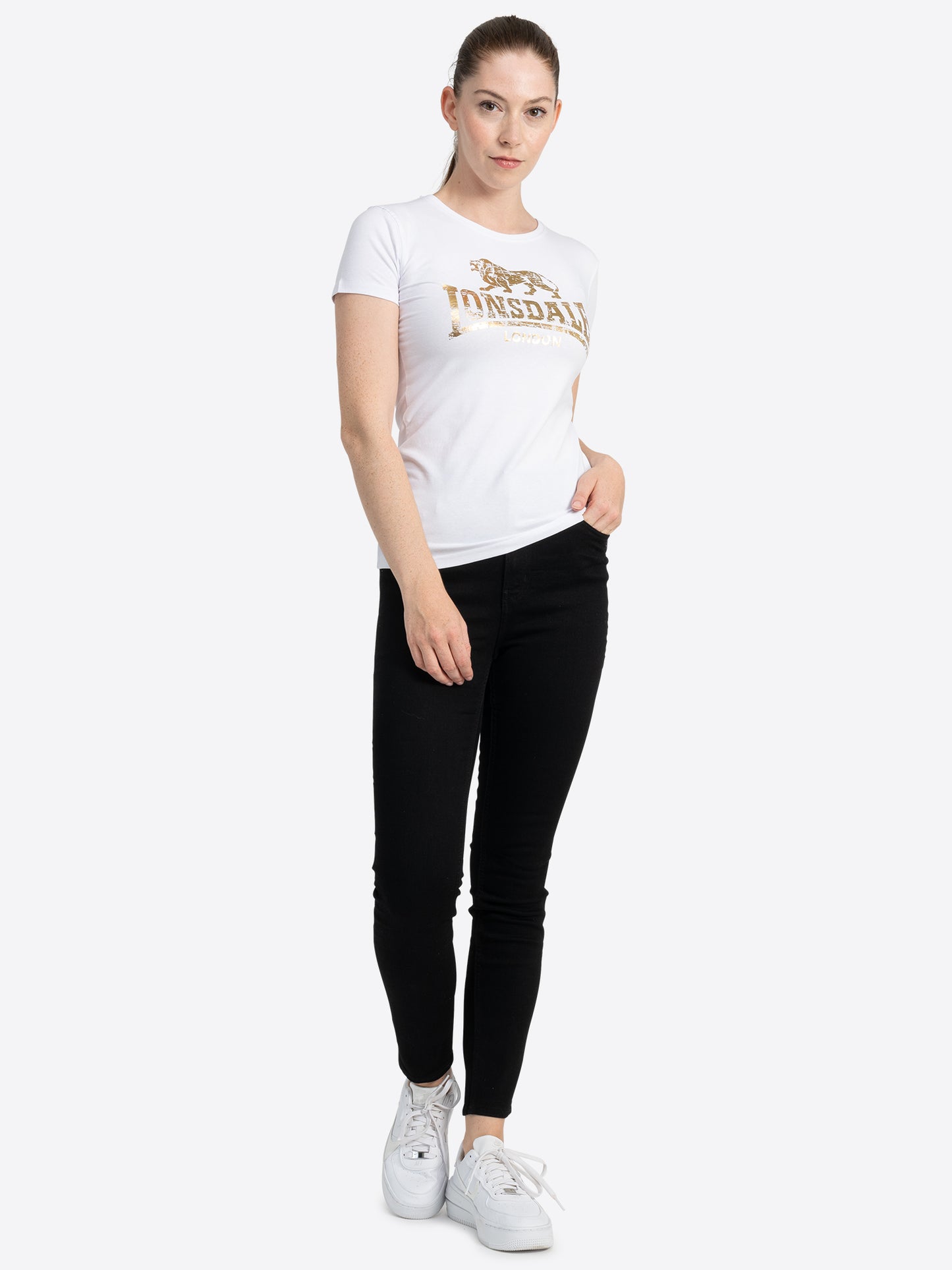 Lonsdale London 117169 Ladies Bantry T-Shirt Weiss