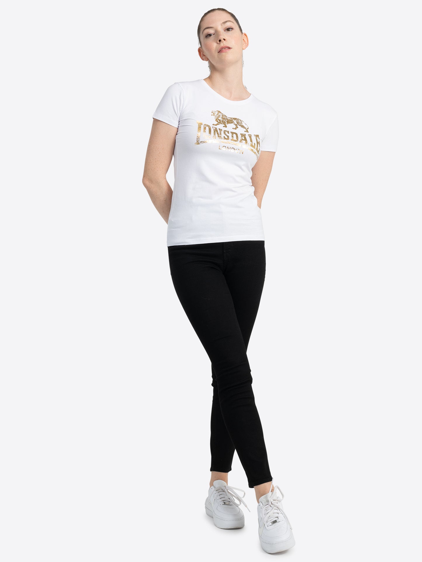 Lonsdale London 117169 Ladies Bantry T-Shirt Weiss
