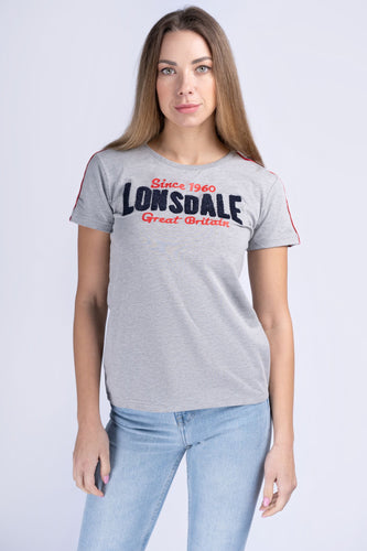 Lonsdale 117171 Ladies Shirt Creggan Marl Grey