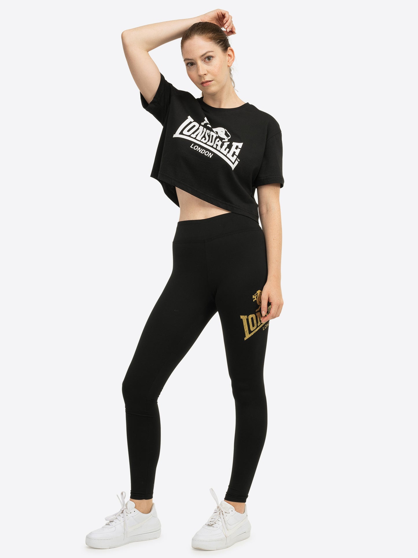 Lonsdale 117181 Ladies Aglish Leggins Schwarz