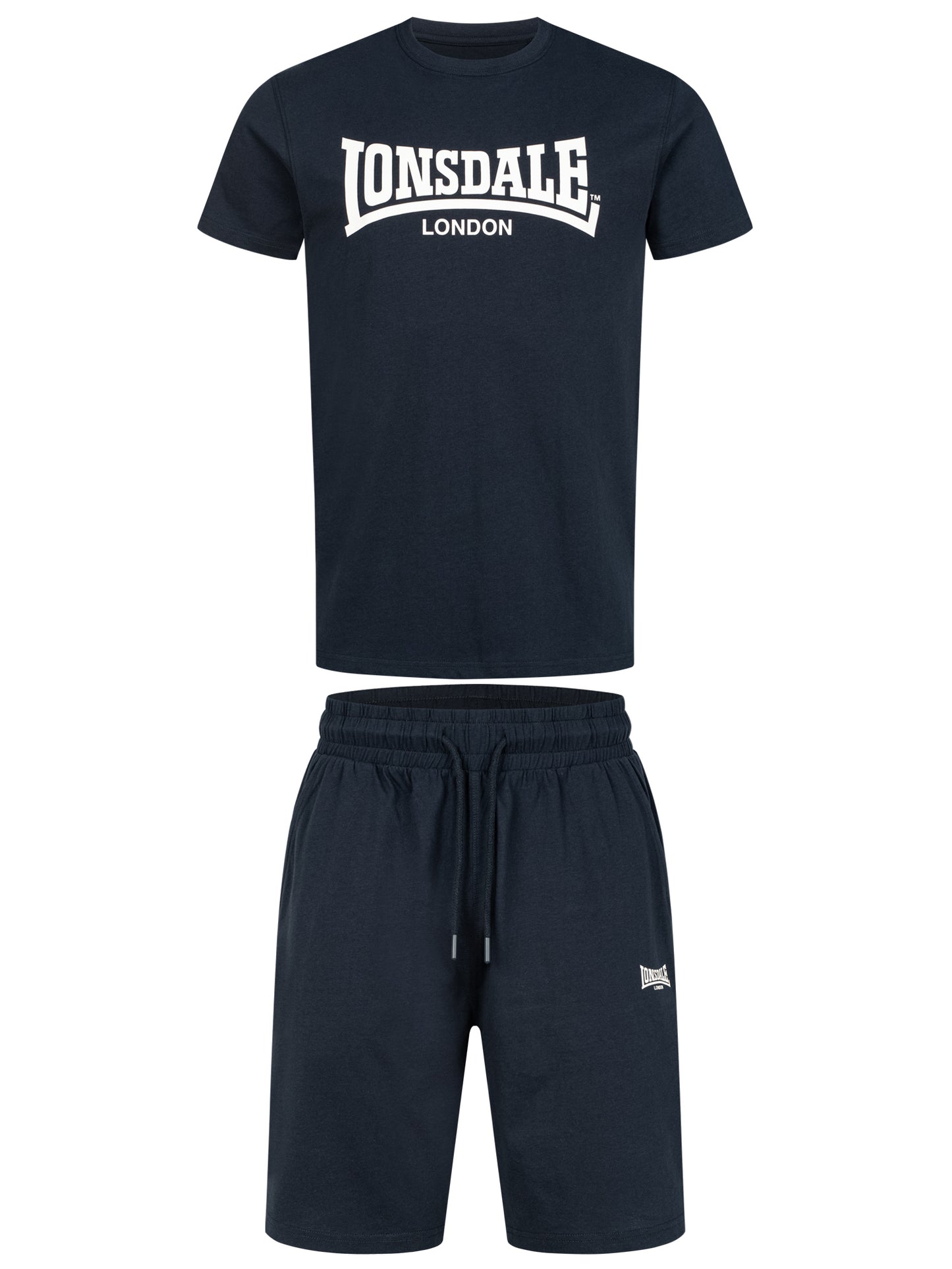 Lonsdale 117193 Moy T-Shirt/Short Set Dark Navy