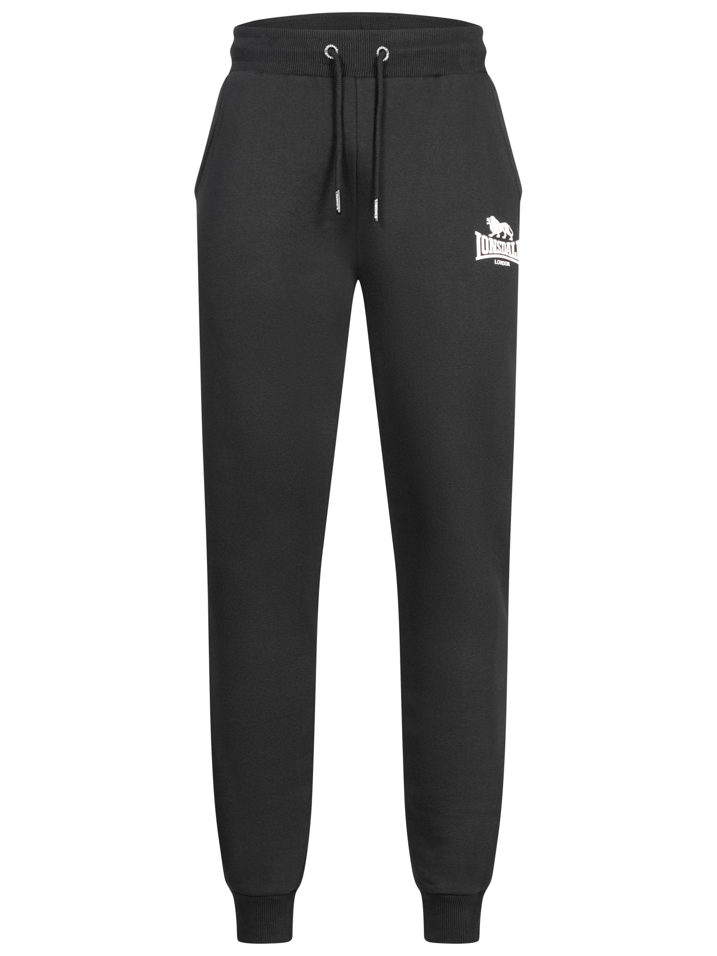 Lonsdale Jogginghose aus weichem Baumwollmaterial mit Lonsdale-Logo auf dem Bein.