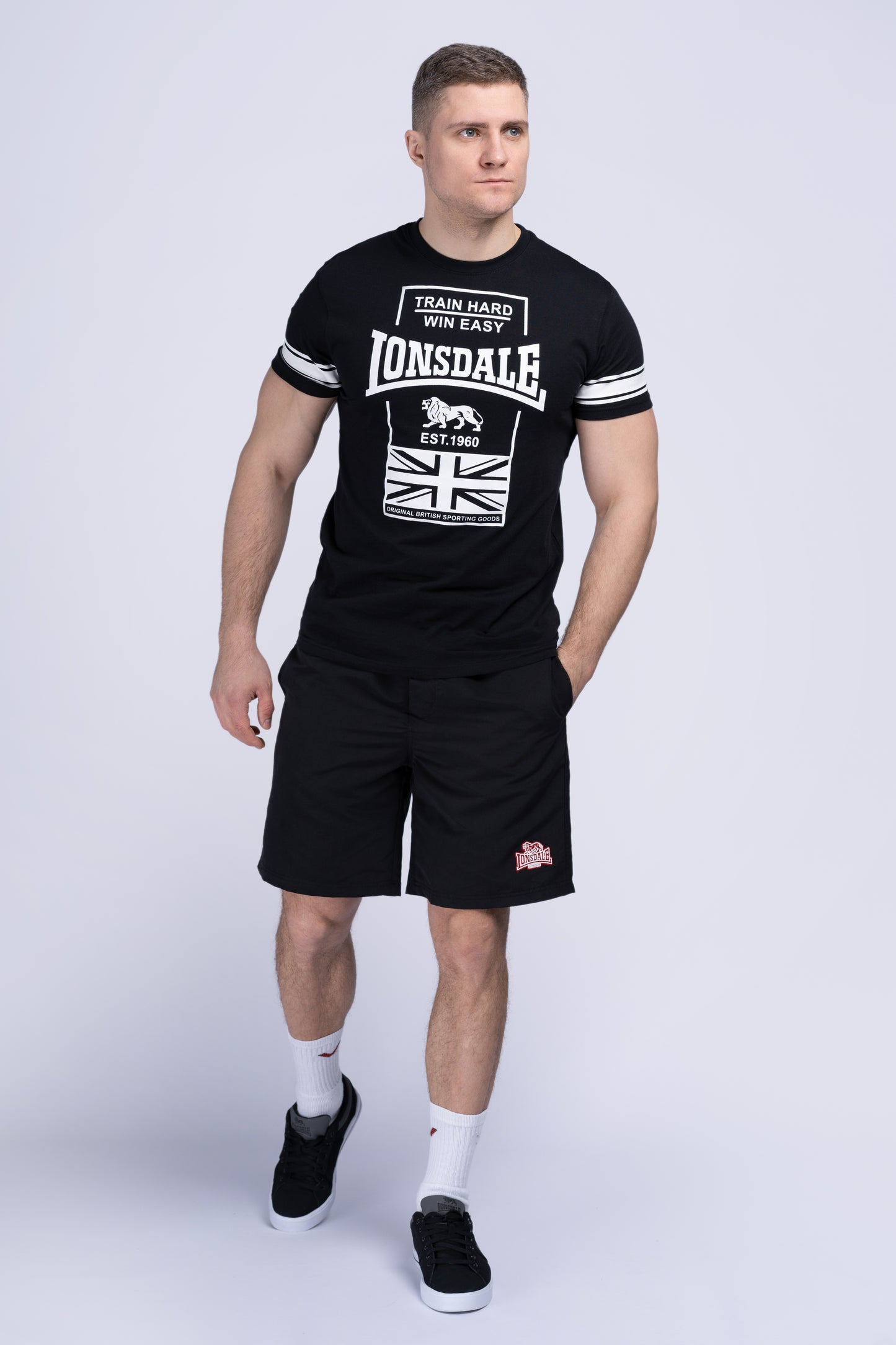 Lonsdale 117245 Dunbeath Boardshorts Schwarz
