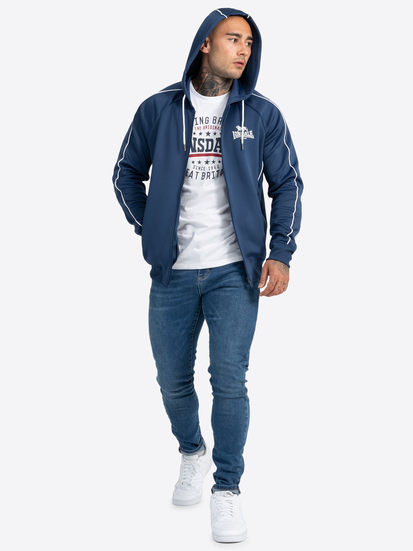 Lonsdale 117248 Achavanich Trainingsjacke Dunkel Navy