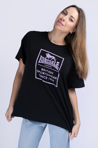 Lonsdale 117256 Ladies Shirt Ramscraigs T-Shirt Schwarz