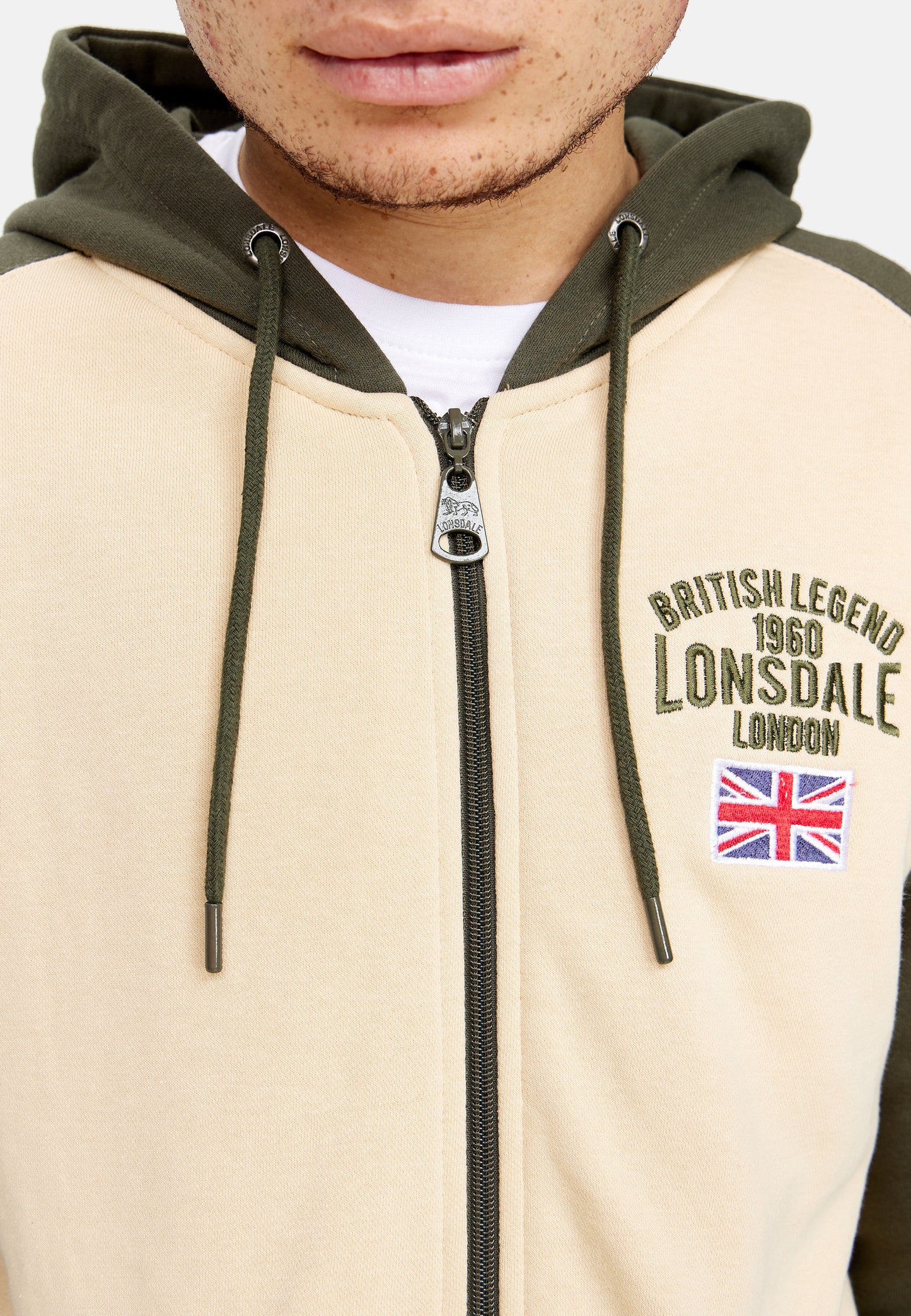 Lonsdale 117292 Stretton Jogginganzug Olive/Beige
