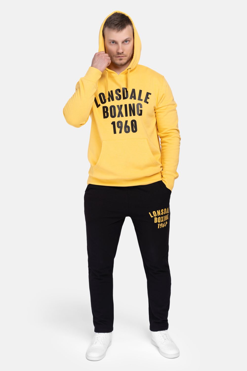 Lonsdale 117304 Buckhaven Kapuzensweatshirt Gelb