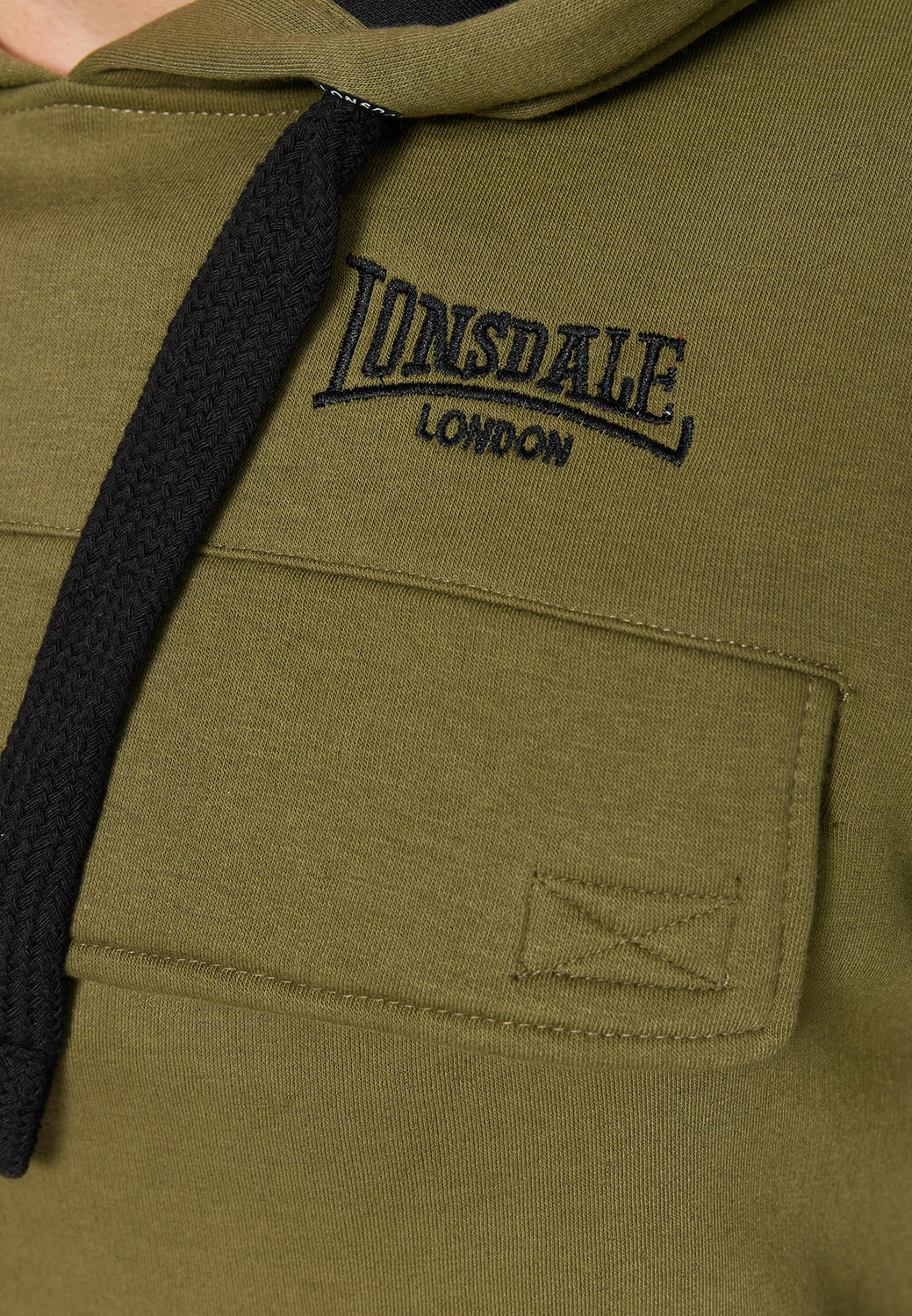 Lonsdale 117309 Rushen Kapuzensweatshirt Olive