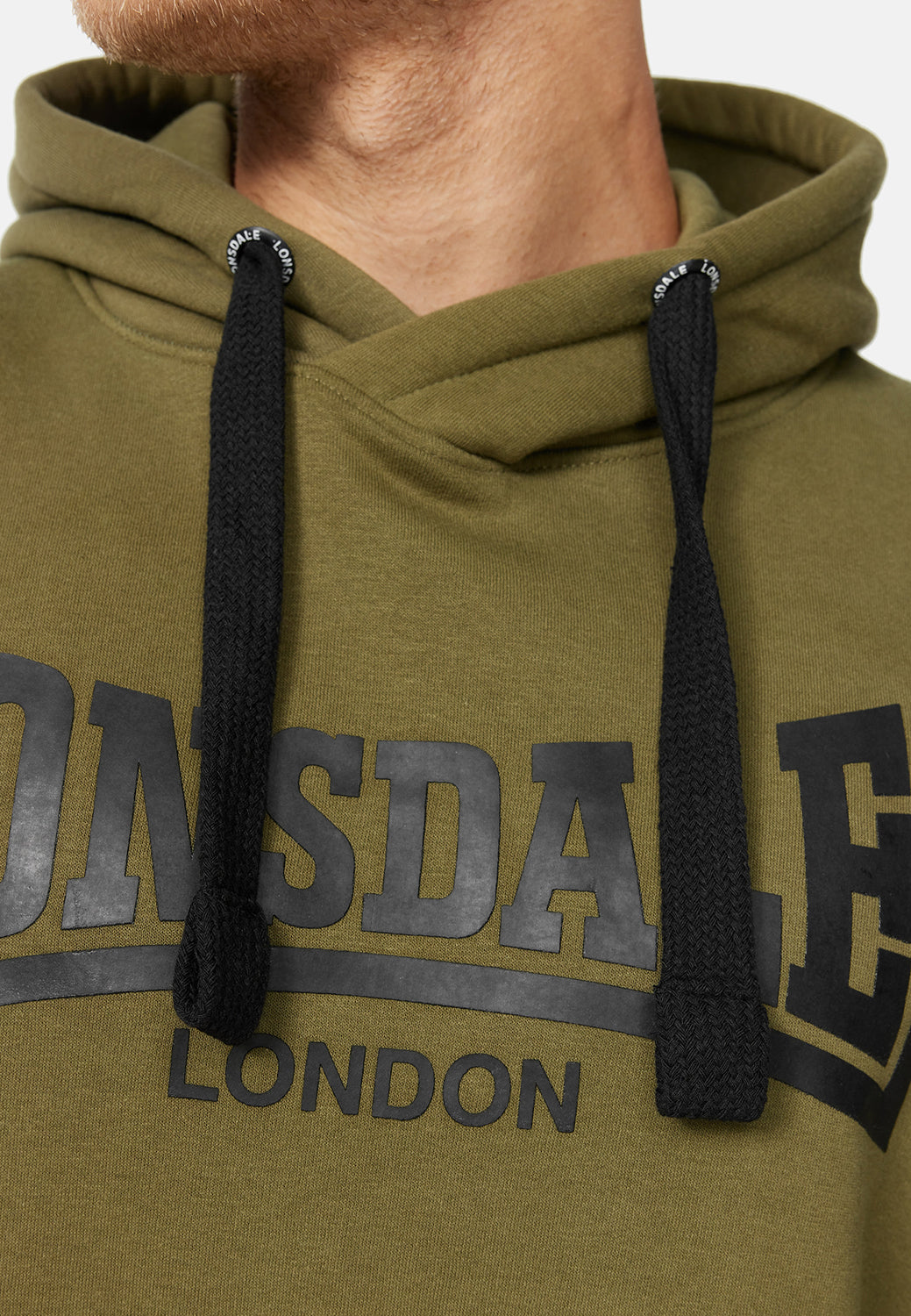 Lonsdale 117310 Balmullo Kapuzensweatshirt Olive