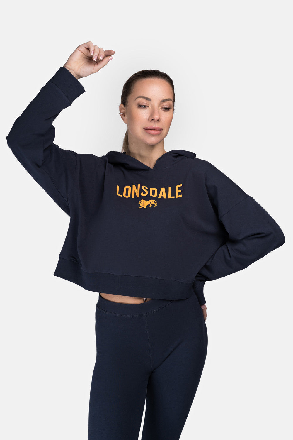 Lonsdale 117319 Quenscliff Kapuzenpullover Navy