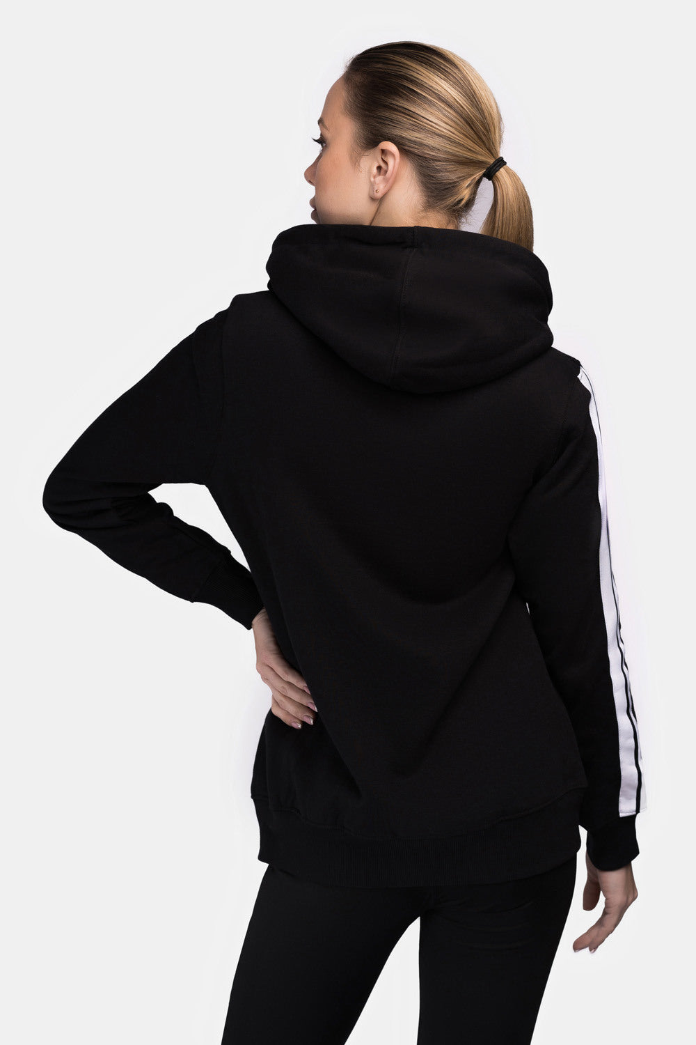 Lonsdale 117324 Ladies Windgates Kapuzensweatjacke Schwarz