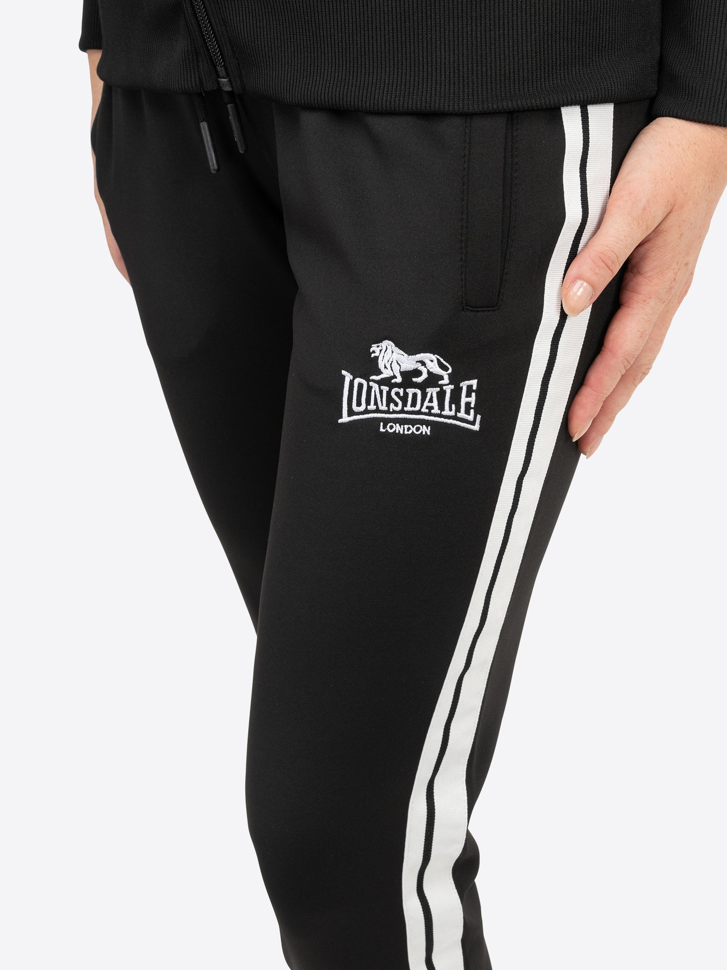 Lonsdale London 117326 Ladies Bromley Trainingsanzug Schwarz