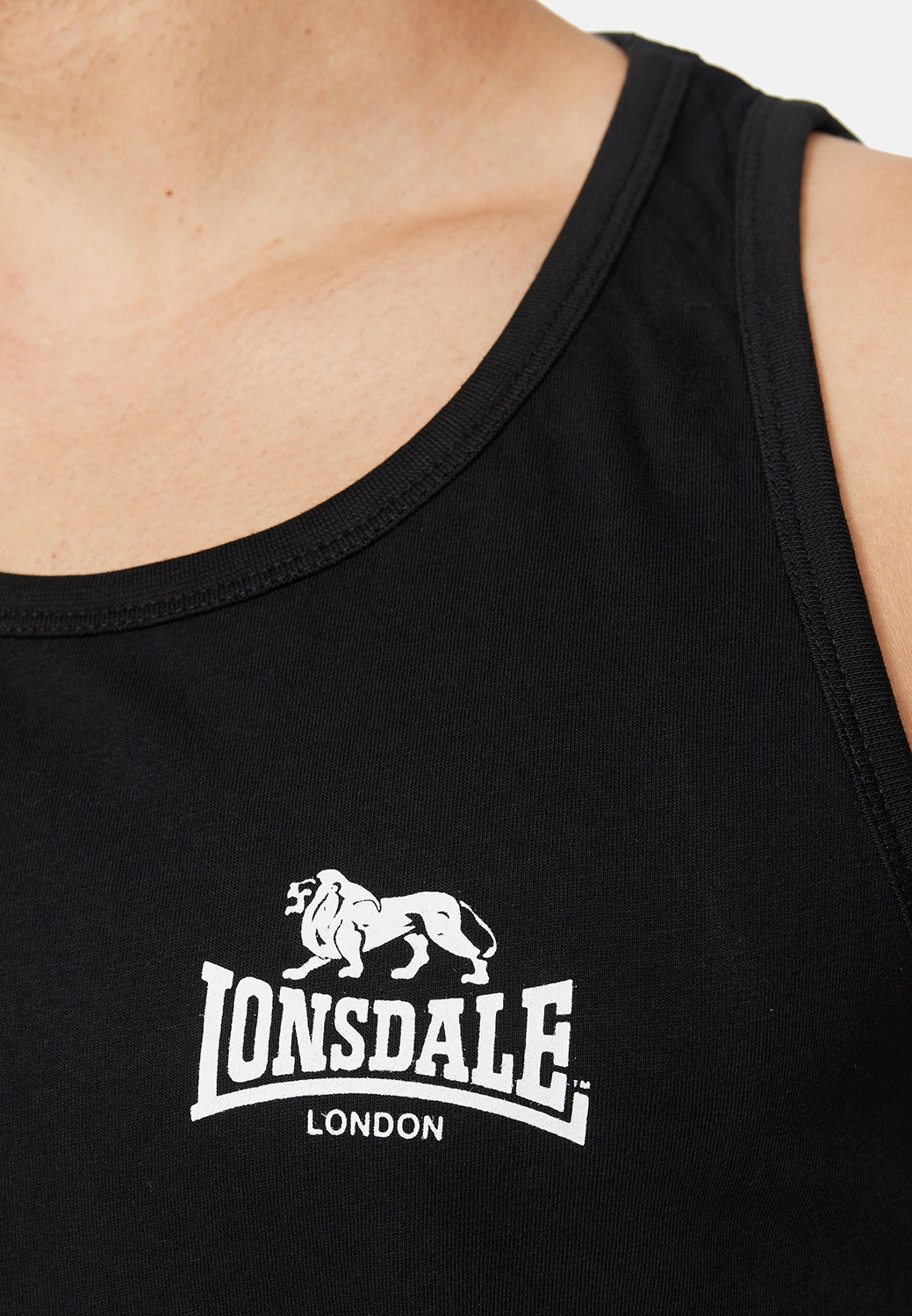 Lonsdale 117331 Dolton Singlet Schwarz