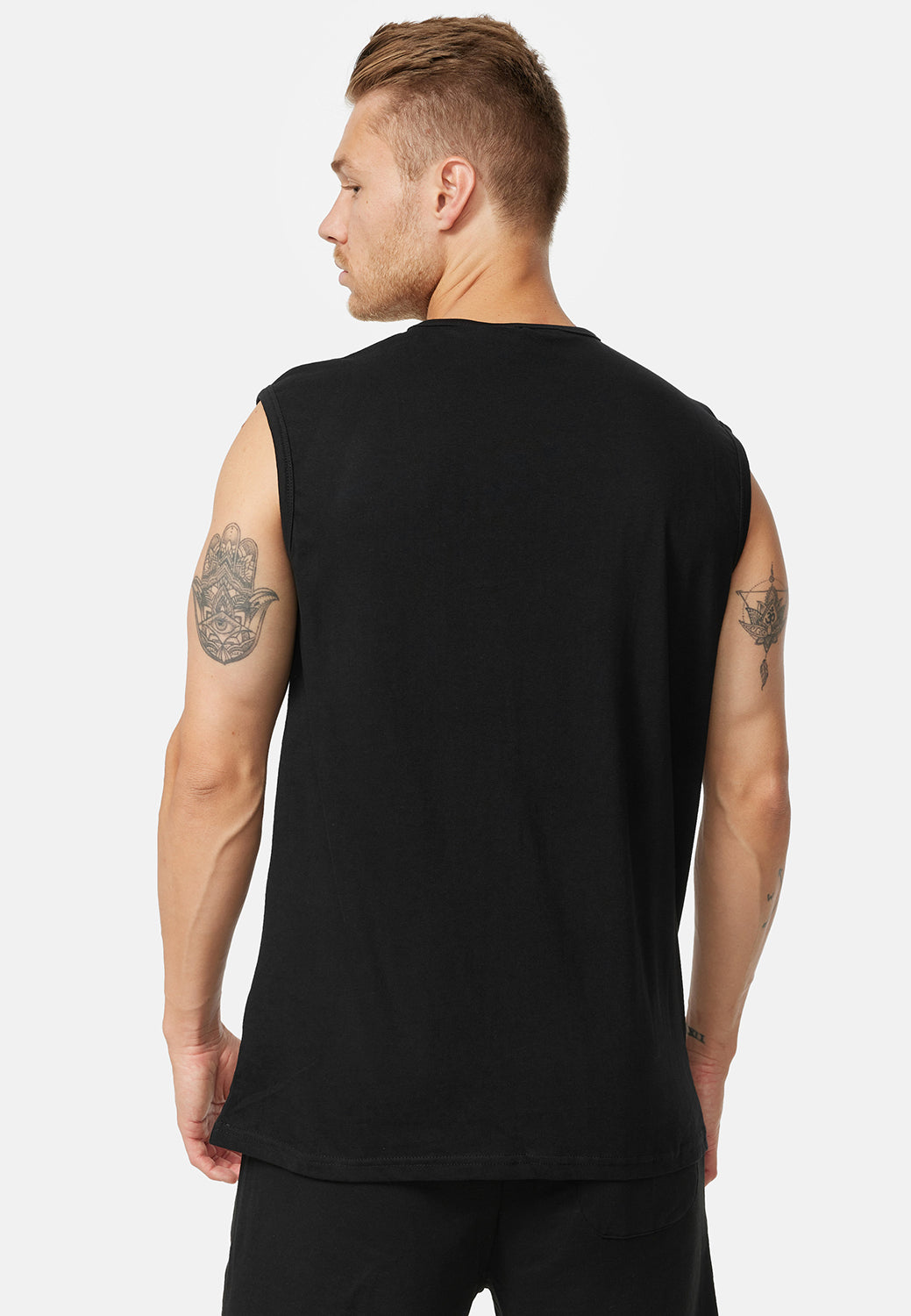 Lonsdale 117332 Clopton Singlet Schwarz