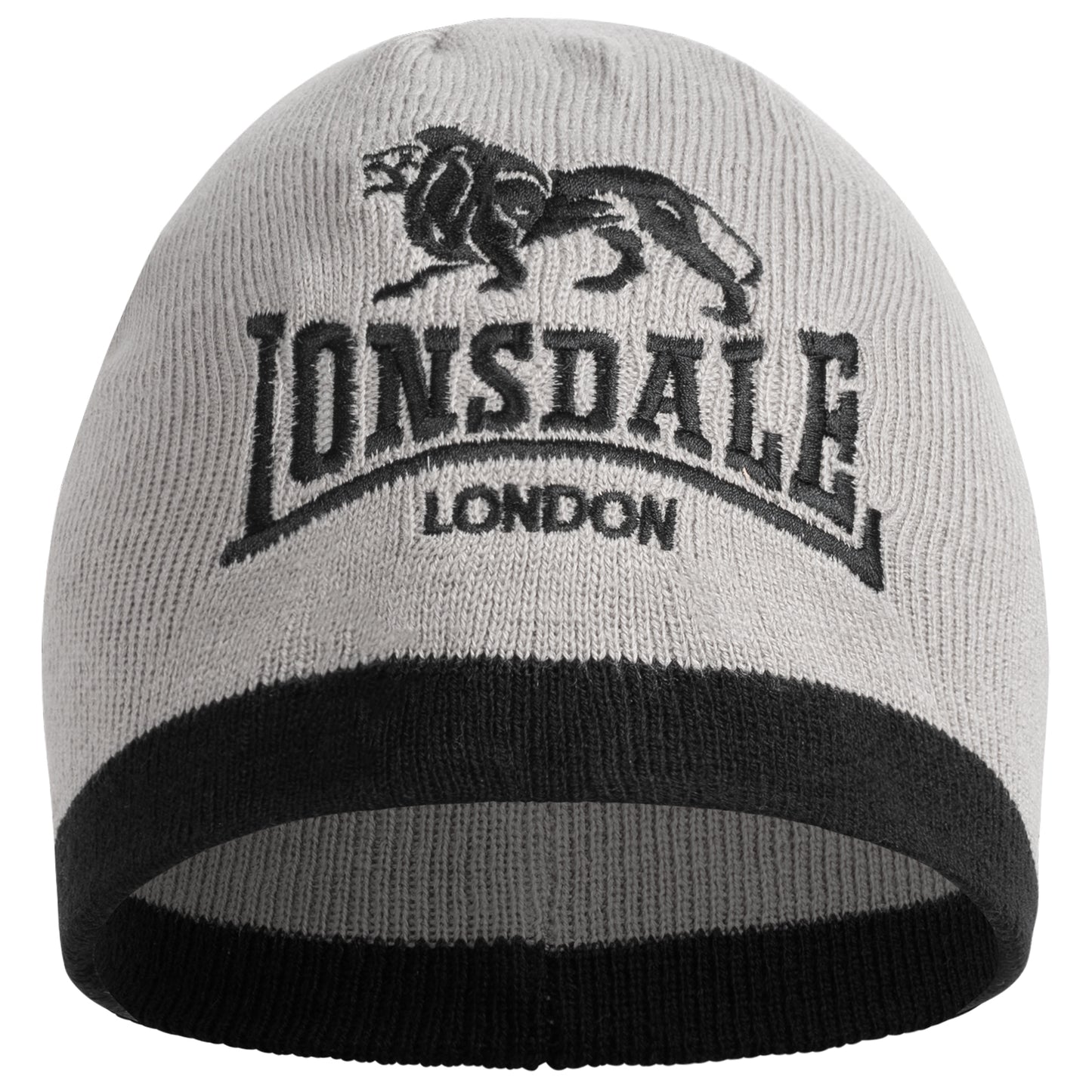 Lonsdale 117339 Levedale Beanie Grau/Schwarz