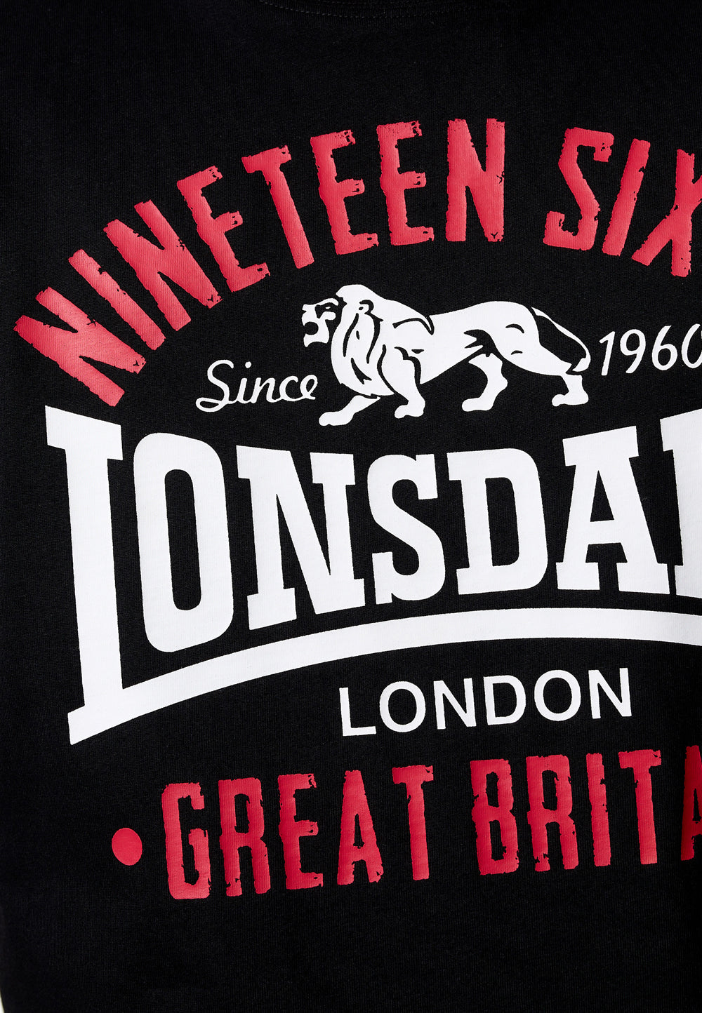Lonsdale 117347 Kilchoan T-Shirt Schwarz