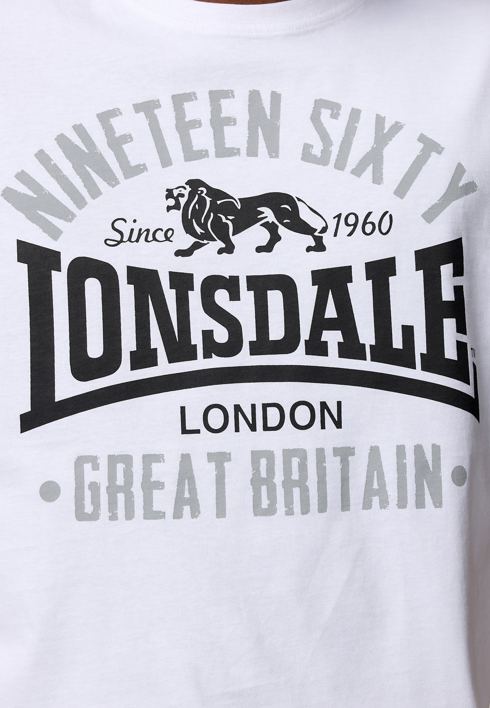 Lonsdale 117347 Kilchoan T-Shirt Weiss