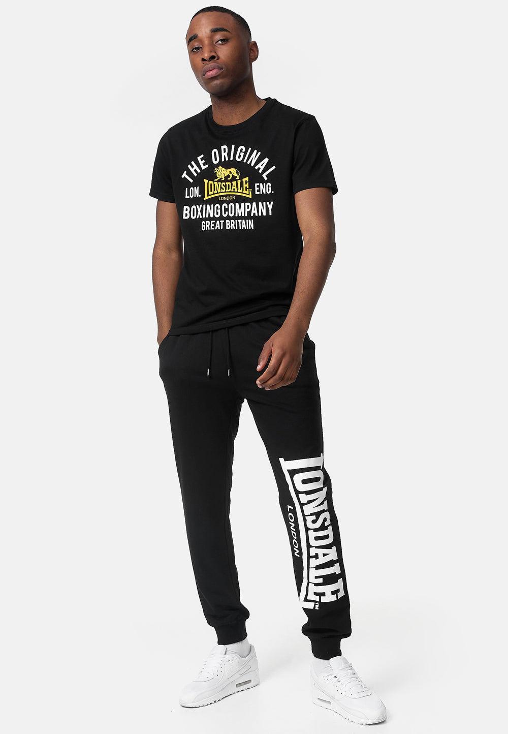 Lonsdale 117348 Gloghfin T-Shirt Schwarz