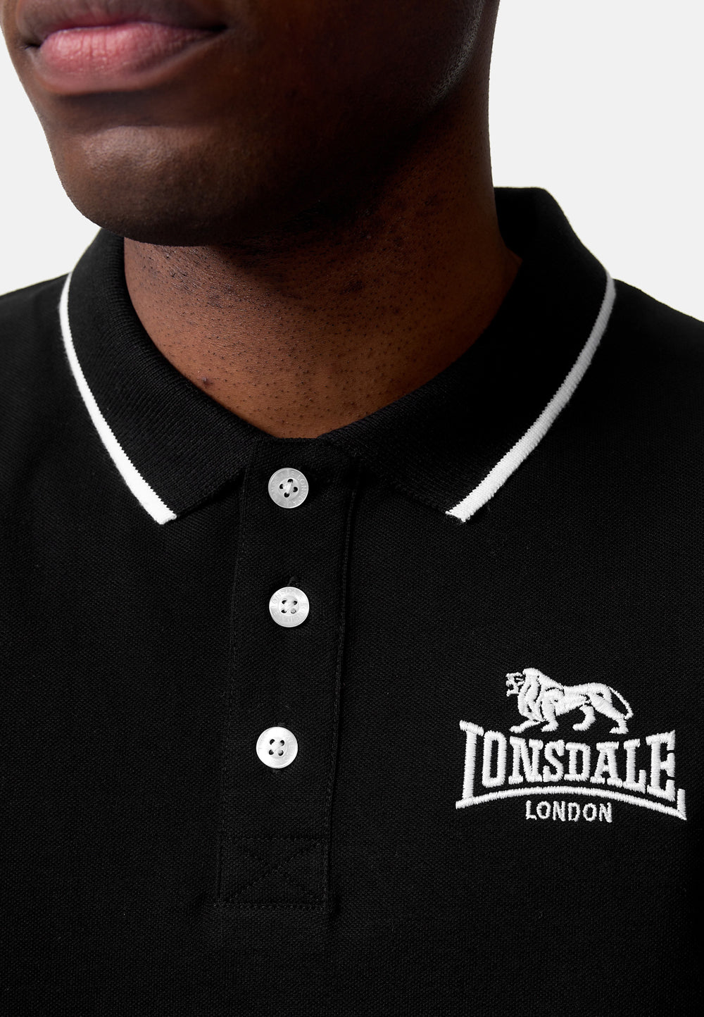 Lonsdale 117349 Ballygalley Poloshirt Schwarz