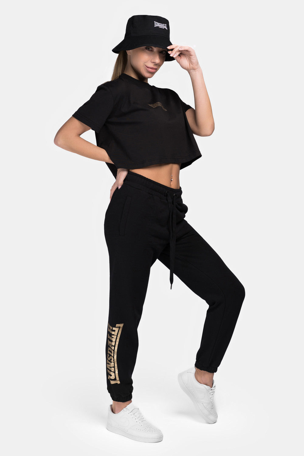Lonsdale 117400 Ladies Kerrysdale Jogginghose Schwarz