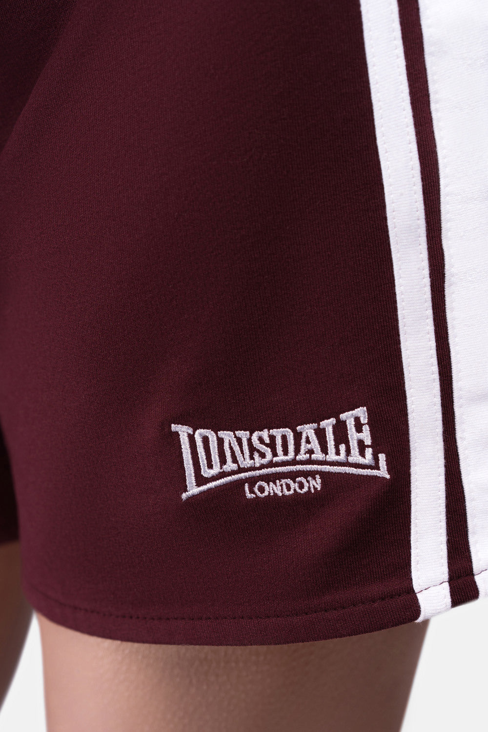 Lonsdale 117406 Ladies Carloway Shorts Oxblood