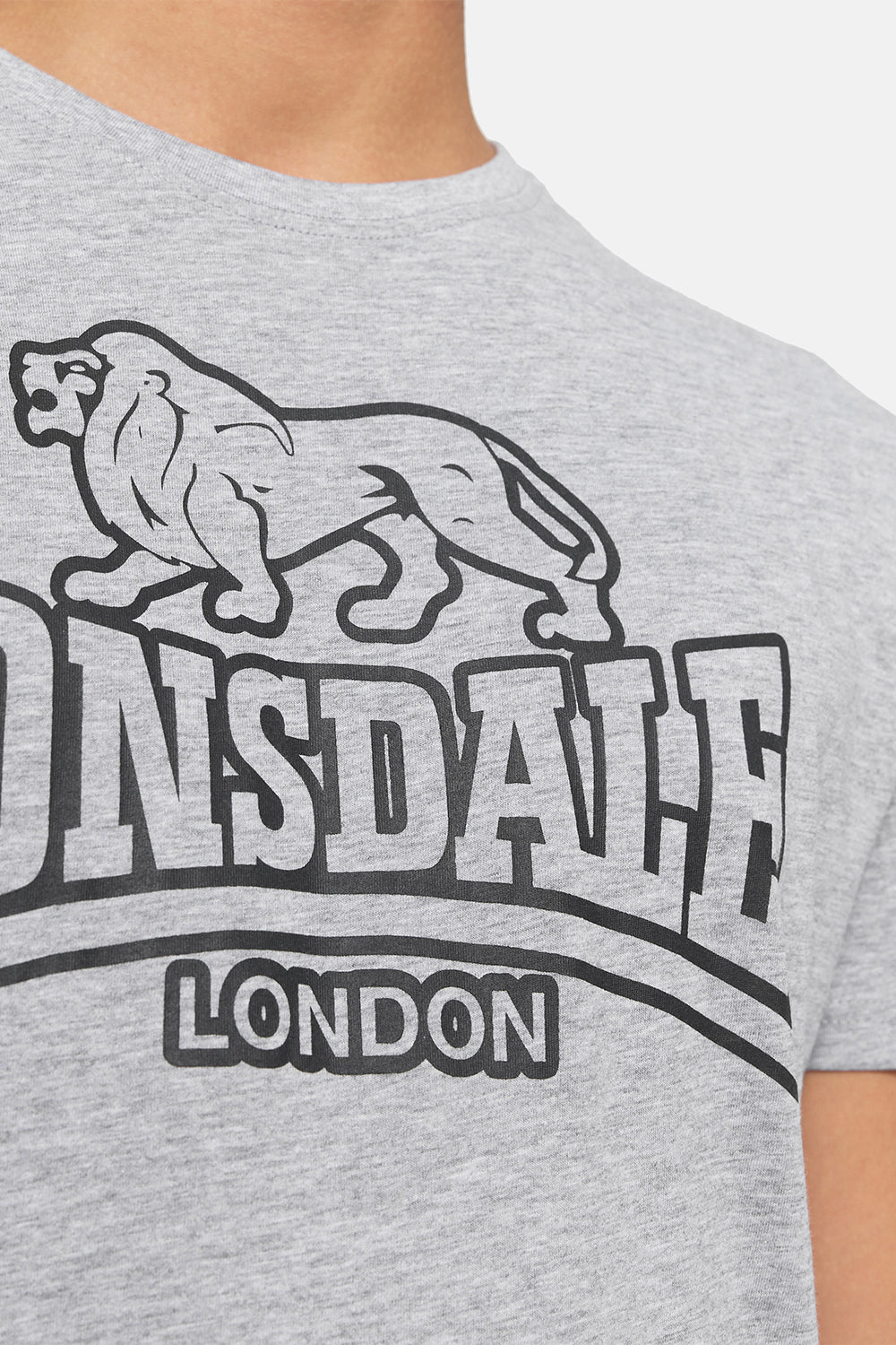 Lonsdale 117420 Allanfearn T-Shirt Marl Grey