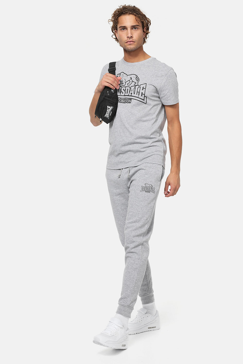 Lonsdale 117420 Allanfearn T-Shirt Marl Grey