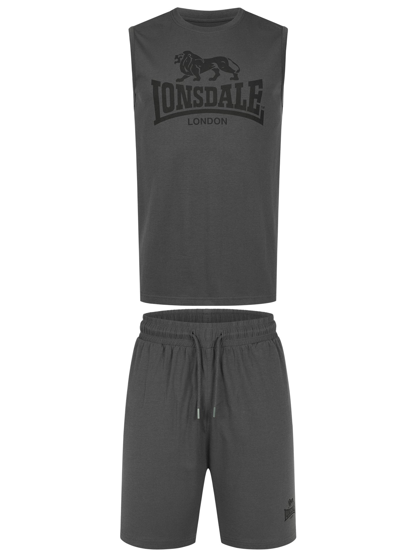 Lonsdale 117434 Allanton Kurzer Trainingsanzug Anthracite
