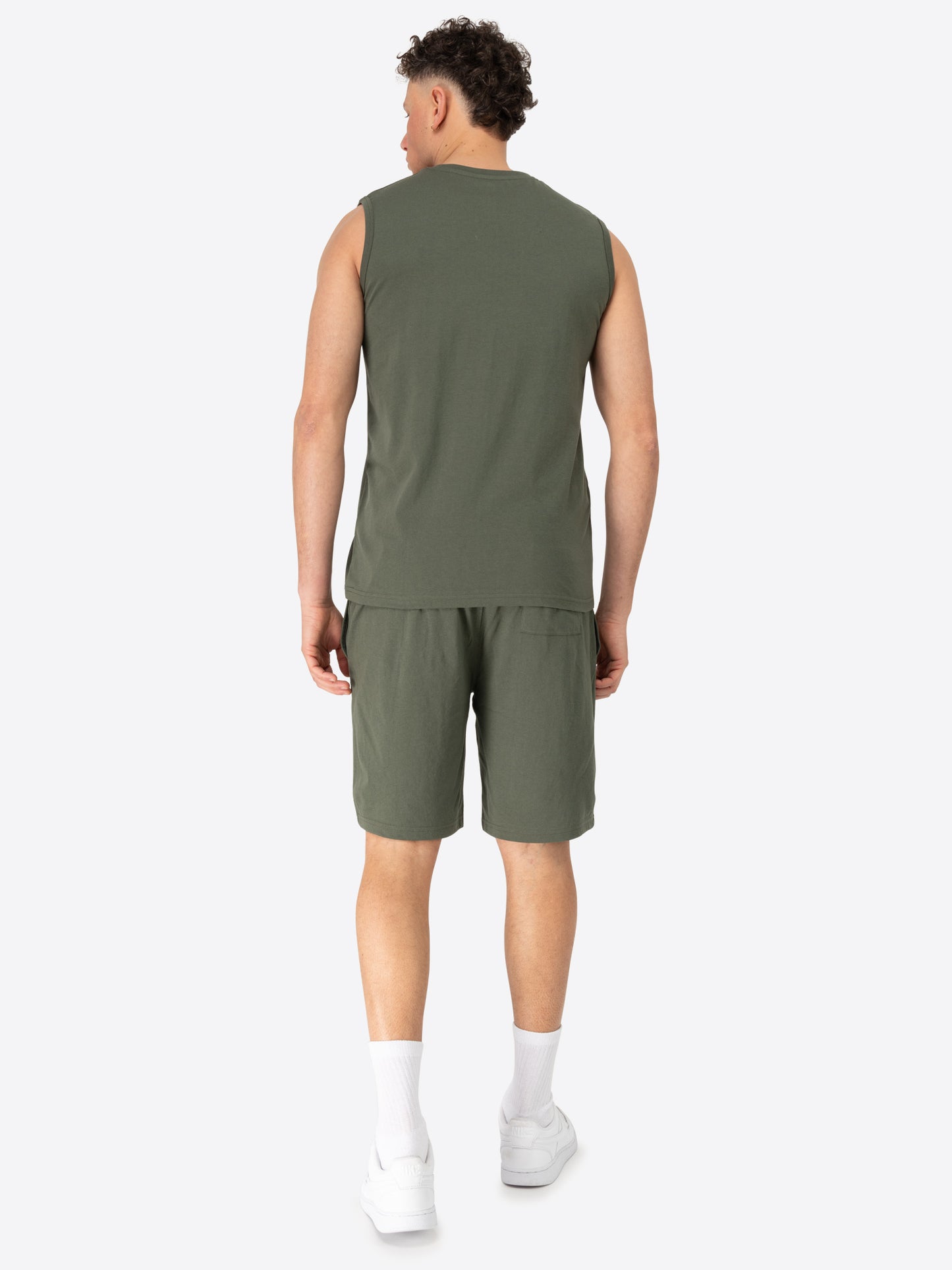 Lonsdale 117434 Allanton Kurzer Trainingsanzug Schwarz Olive