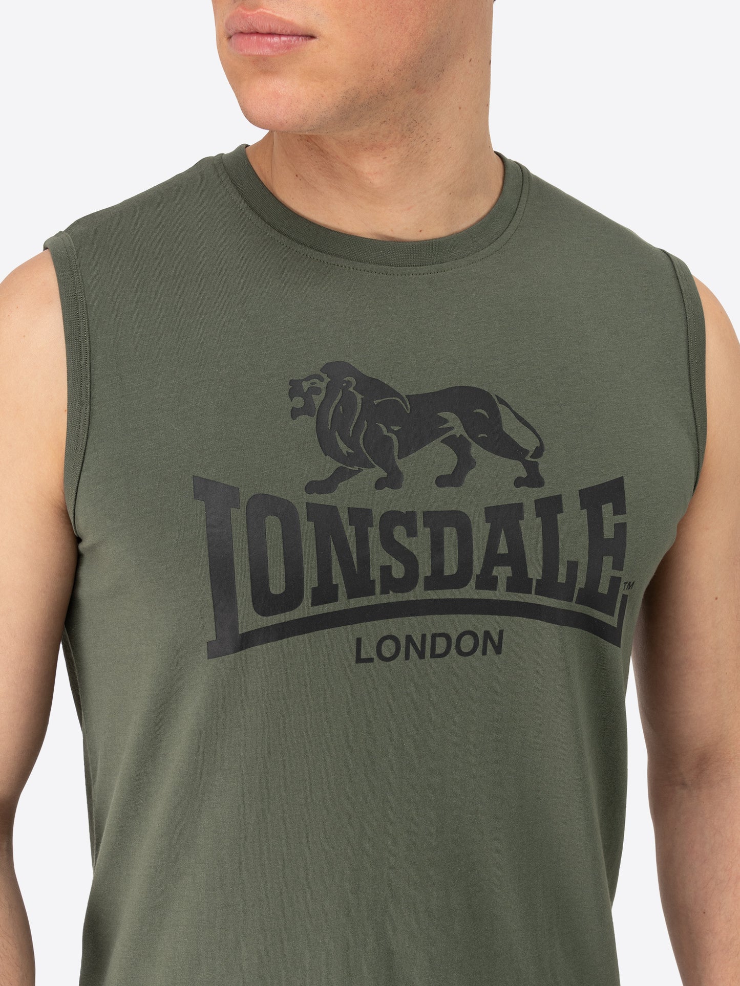 Lonsdale 117434 Allanton Kurzer Trainingsanzug Schwarz Olive