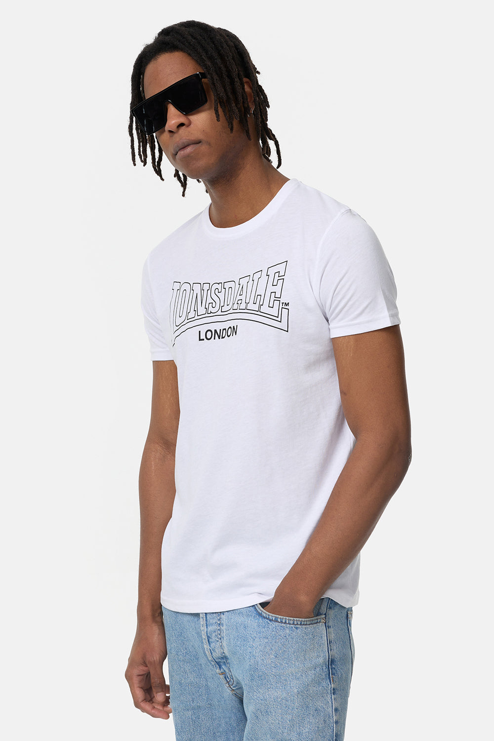 Lonsdale 117435 Beanley Dreierpack T-Shirt - Schwarz/Weiss/ Marl Grey