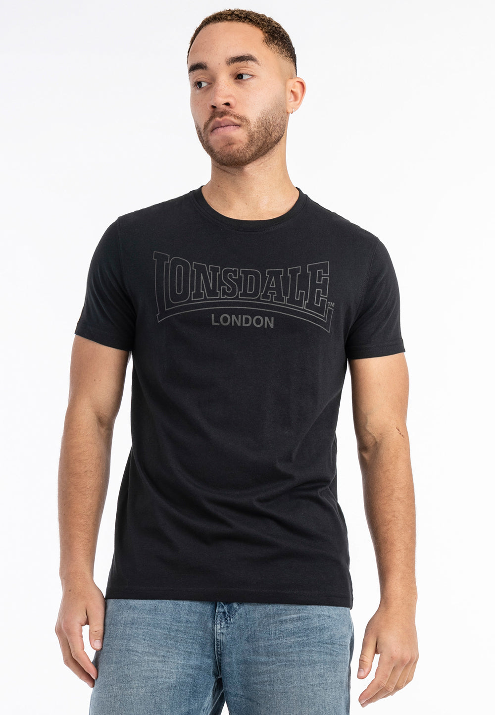 Lonsdale 117435 Beanley Dreierpack T-Shirt - Schwarz/Navy/Oxblood