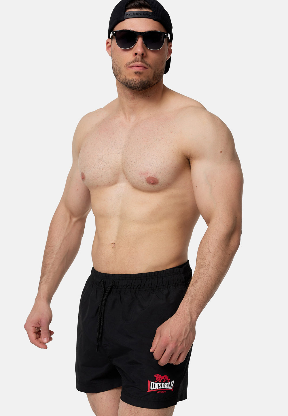 Lonsdale 117440 Kilstay Badehose Schwarz
