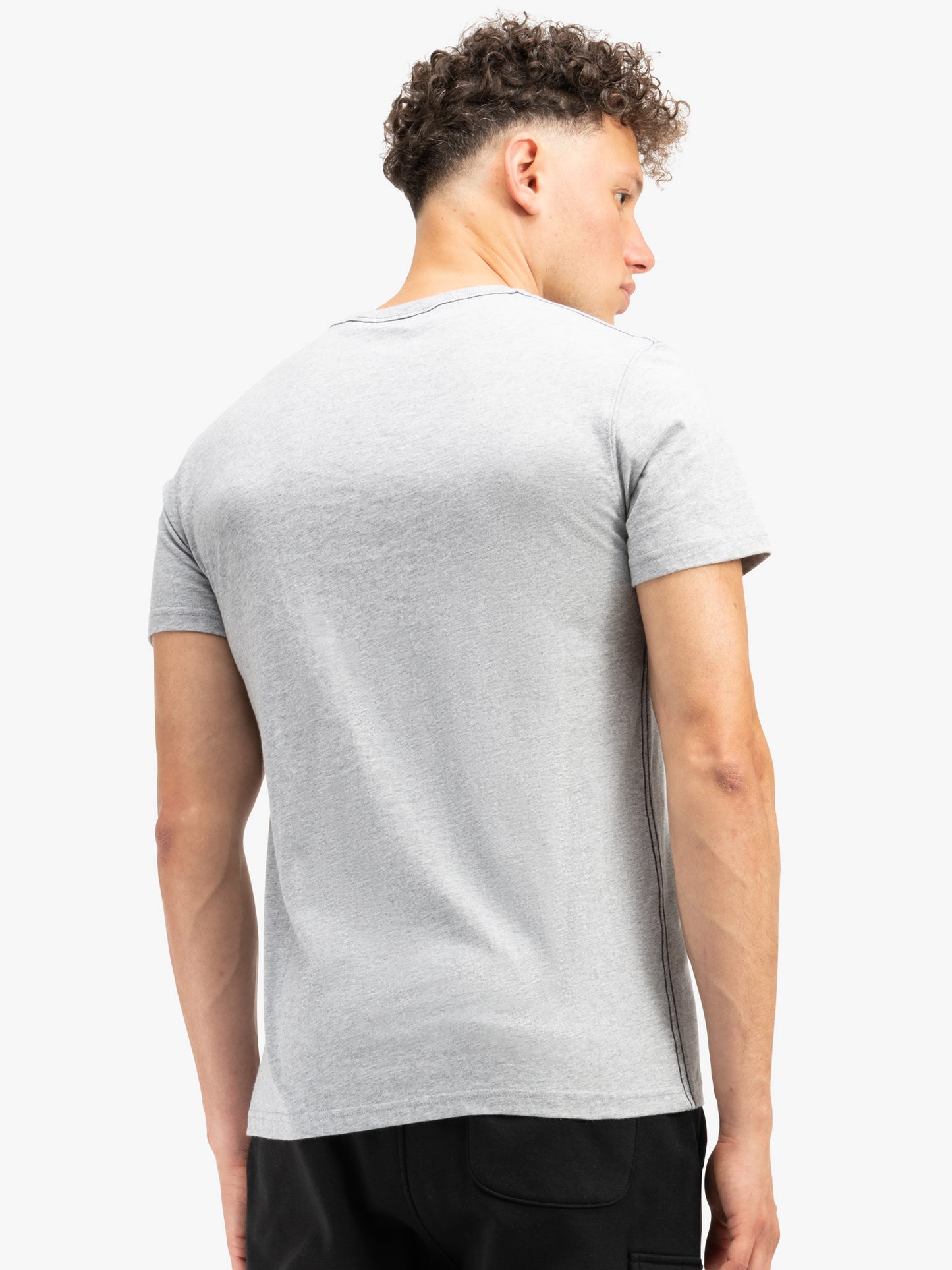 Lonsdale 117444 Tullig T-Shirt - Marl Grey