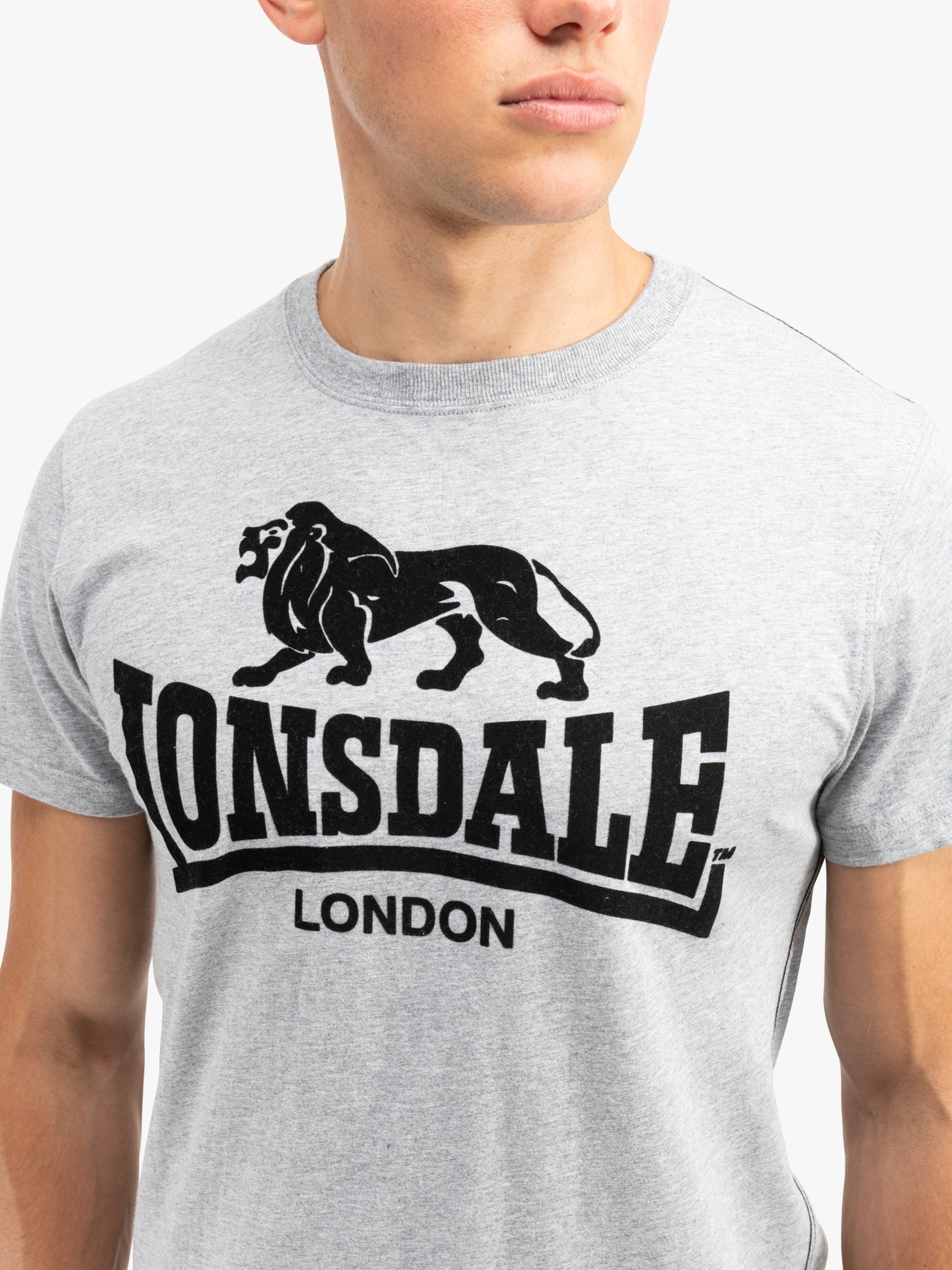 Lonsdale 117444 Tullig T-Shirt - Marl Grey