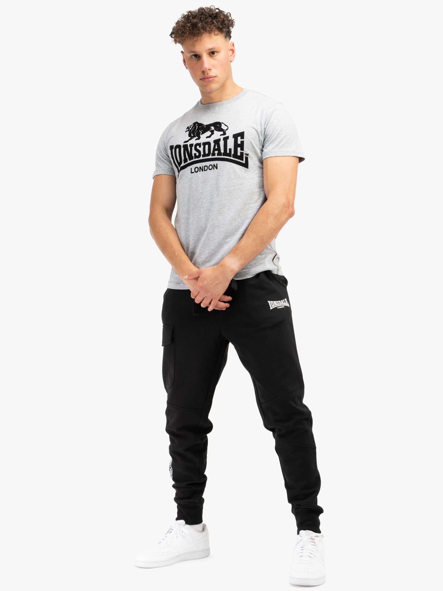 Lonsdale 117444 Tullig T-Shirt - Marl Grey