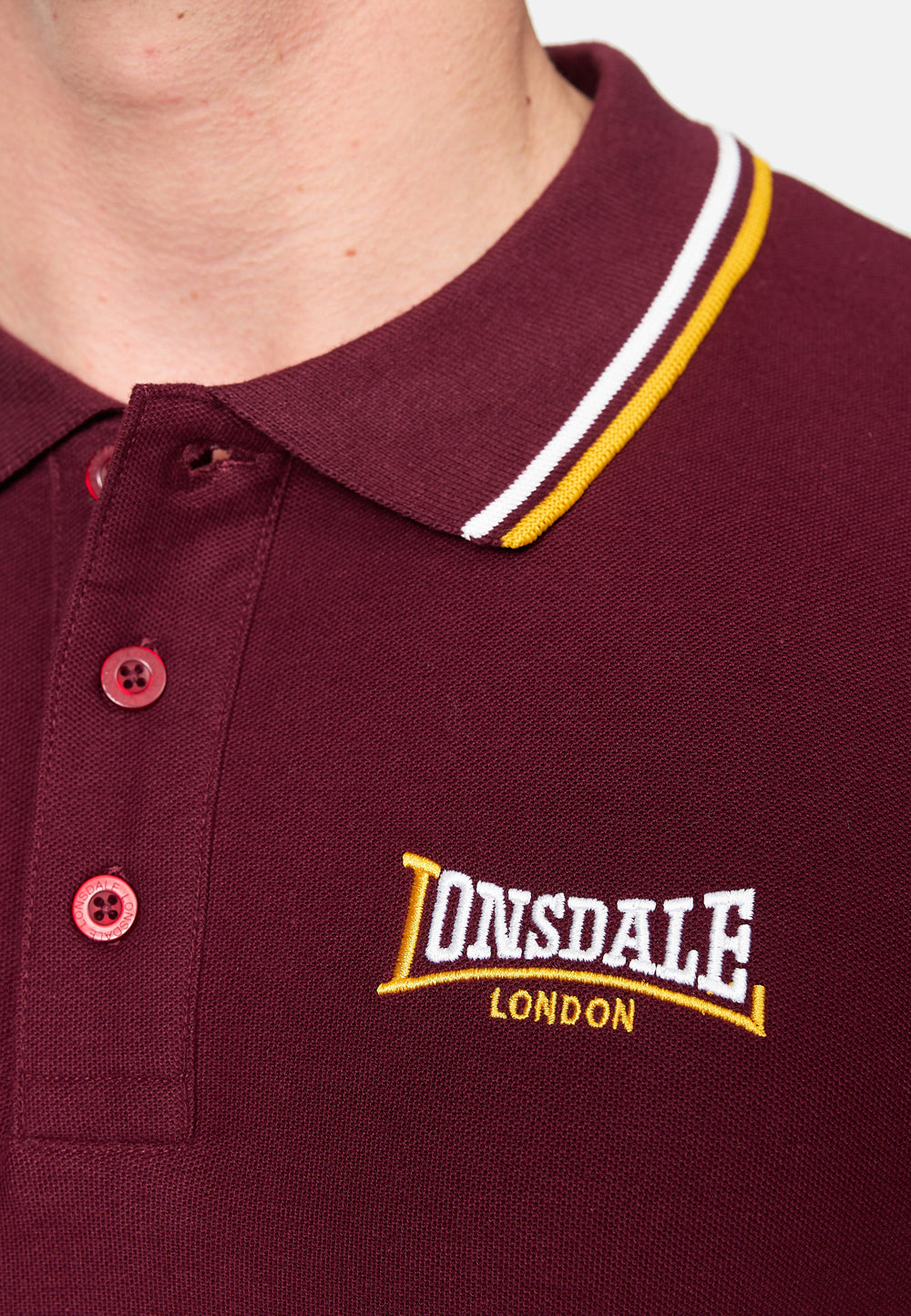 Lonsdale 117462 Velton Poloshirt Oxblood