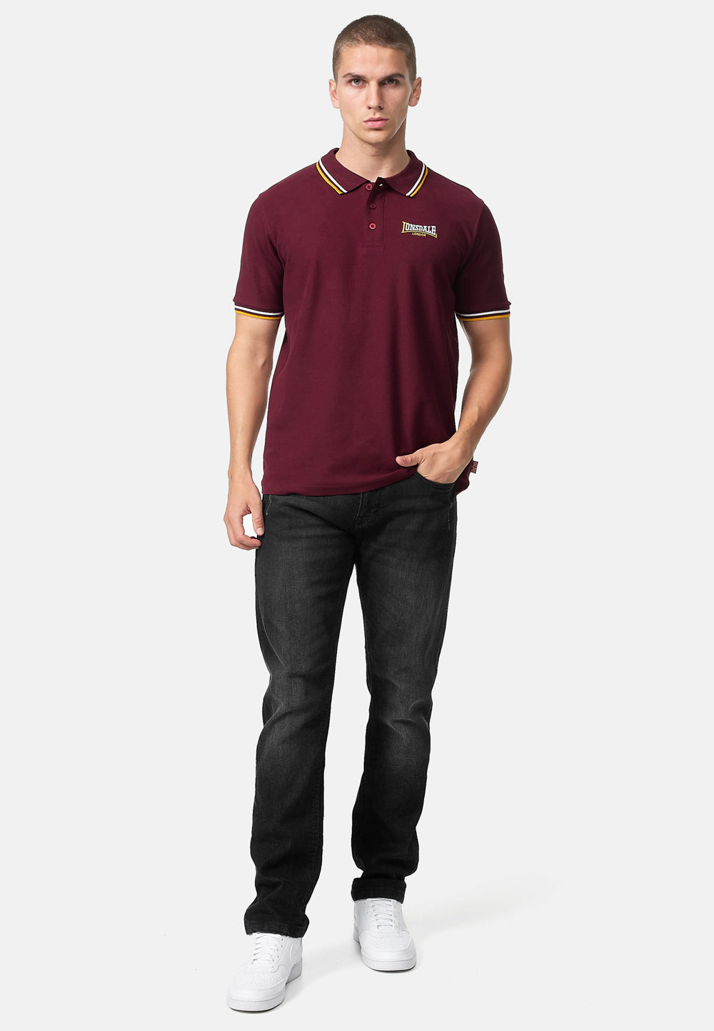 Lonsdale 117462 Velton Poloshirt Oxblood