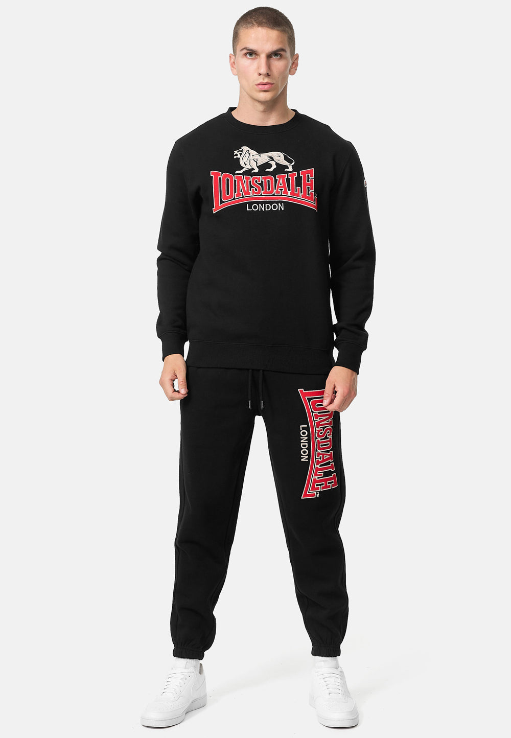 Lonsdale 117463 Lawins Sweatshirt Schwarz