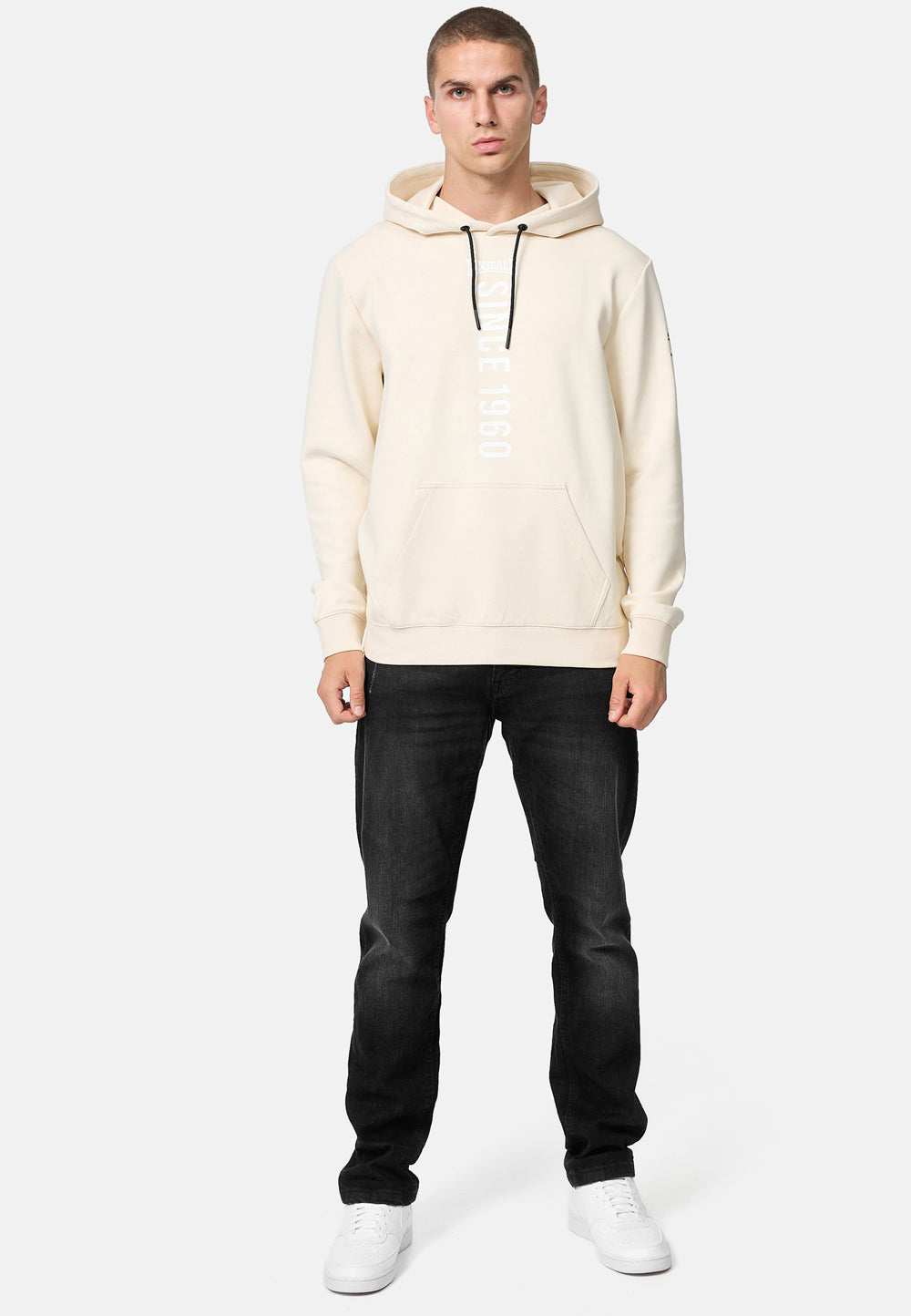 Lonsdale 117465 Galmoy Kapuzenpullover Sand Off-White