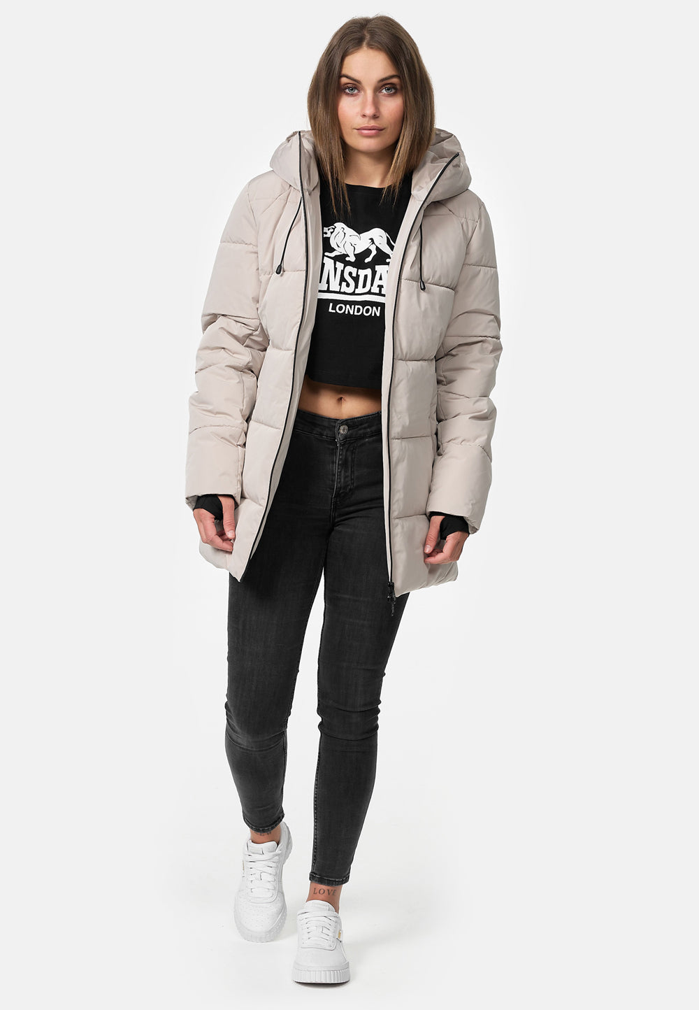 Lonsdale 117512 Ladies Sally Winterjacke Sand