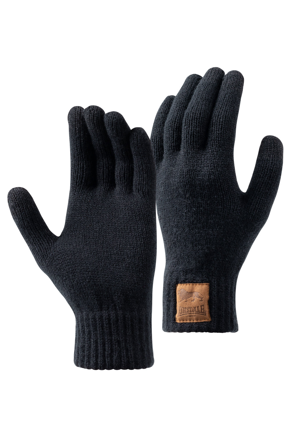 Lonsdale 117517 Deazley Unisex Set Mütze & Handschuhe Schwarz