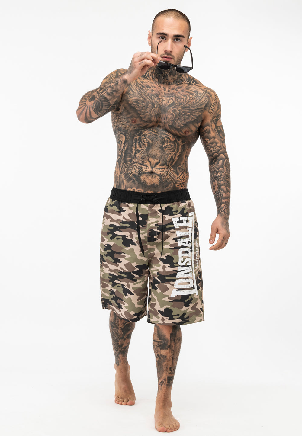 Lonsdale 117519 Ballymena Boardshort Camo Woodland