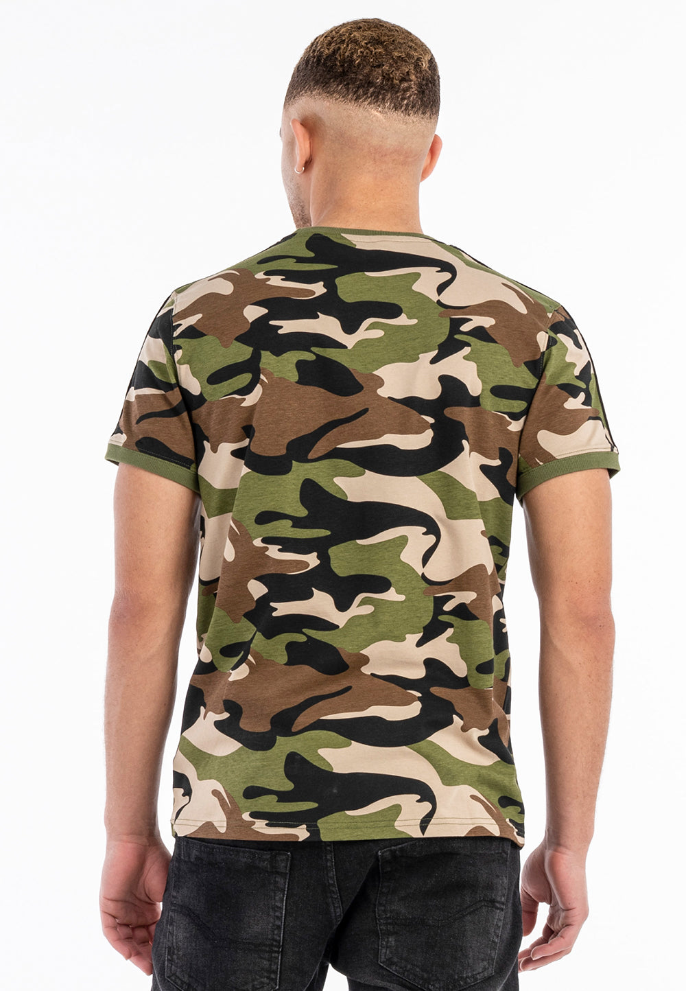 Lonsdale 117250 Gunnista T-Shirt Camo Woodland