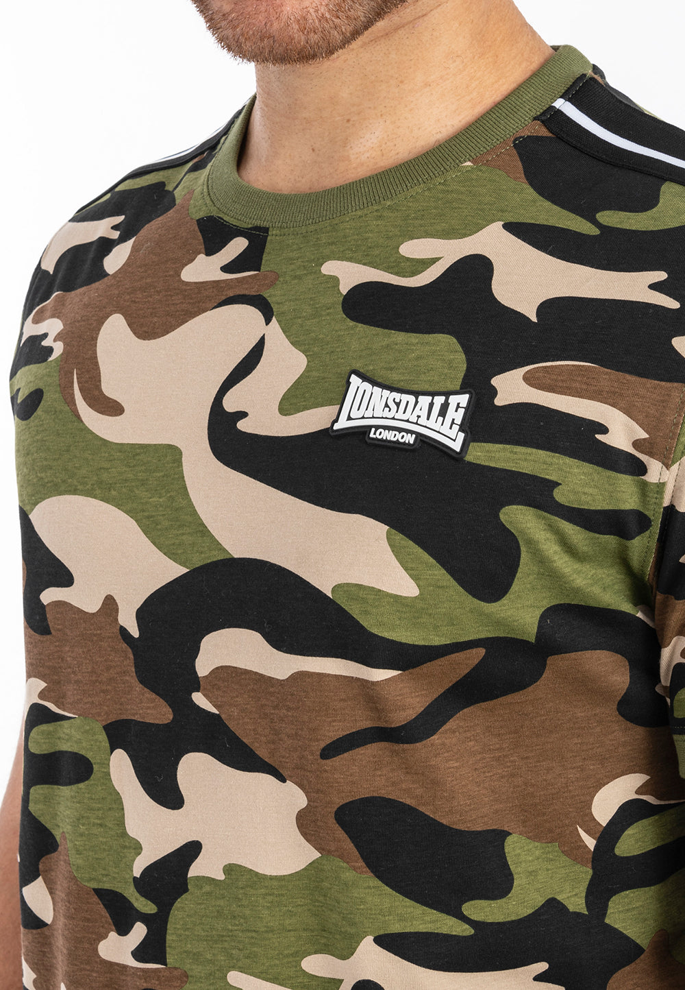 Lonsdale 117250 Gunnista T-Shirt Camo Woodland
